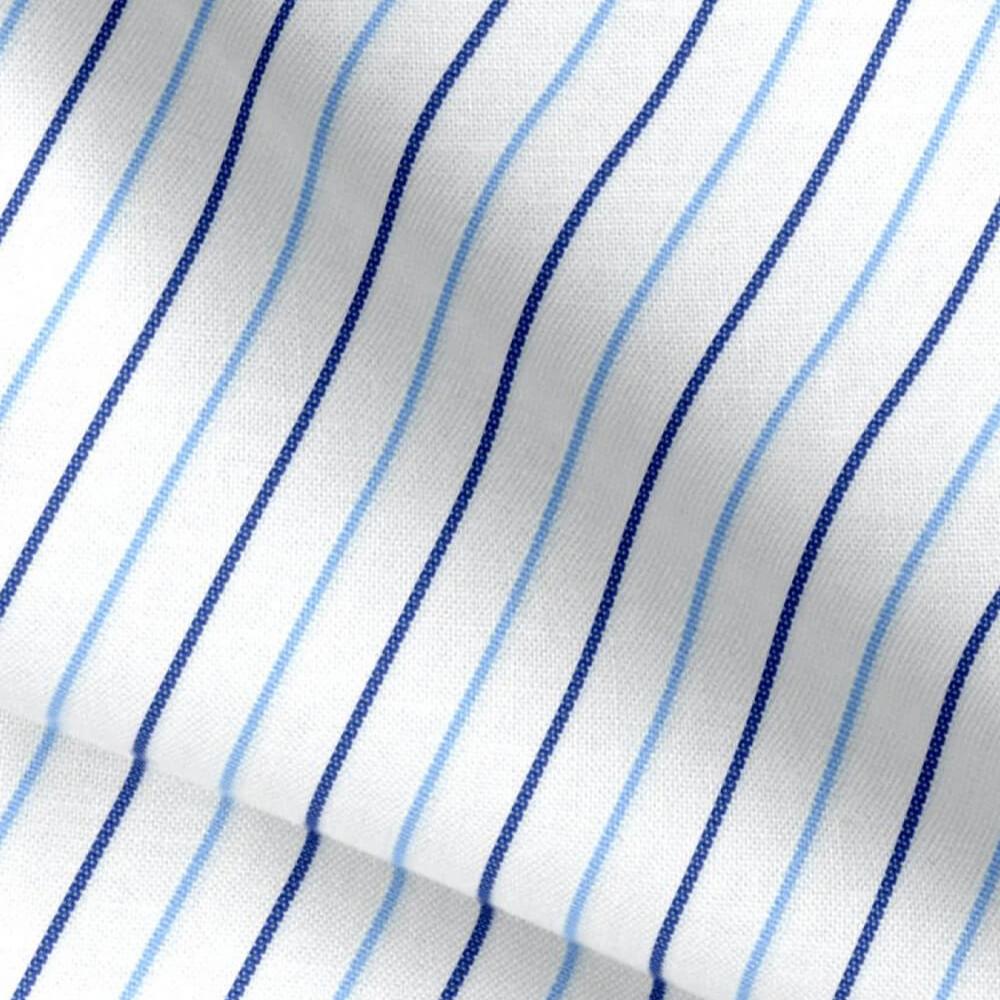 Baby Blue & Midnight Blue Stripes Shirt