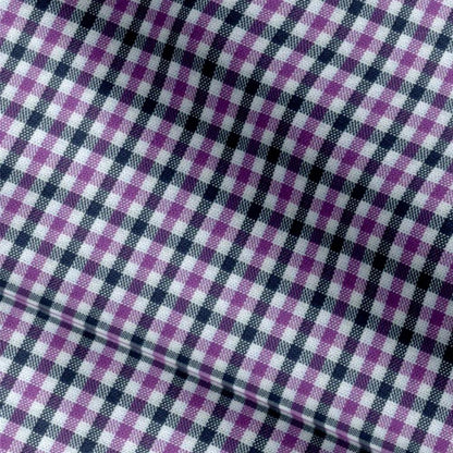 Black & Purple Gingham check