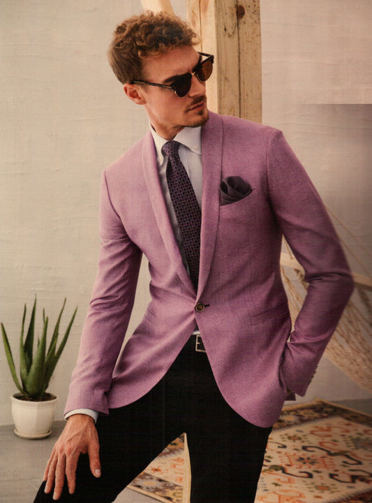 Lilac Solid  Sports Jacket