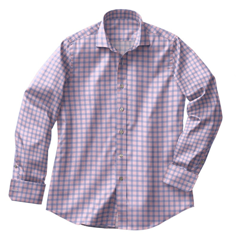 Envy Blue Pink Glen Plaid Shirt