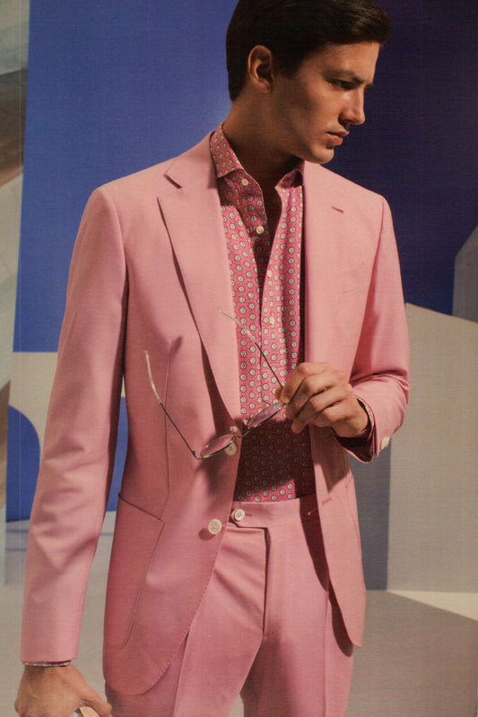 Pink Solid Suit