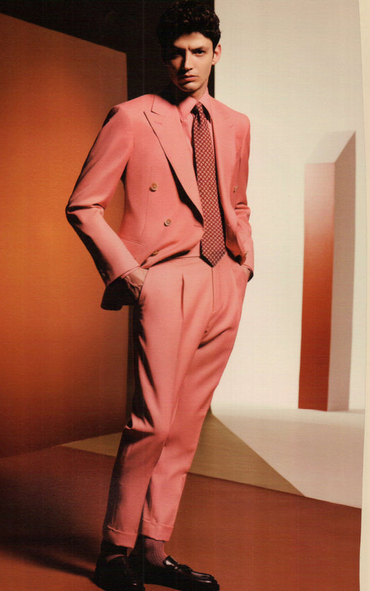 Pink Custom Solid Suit