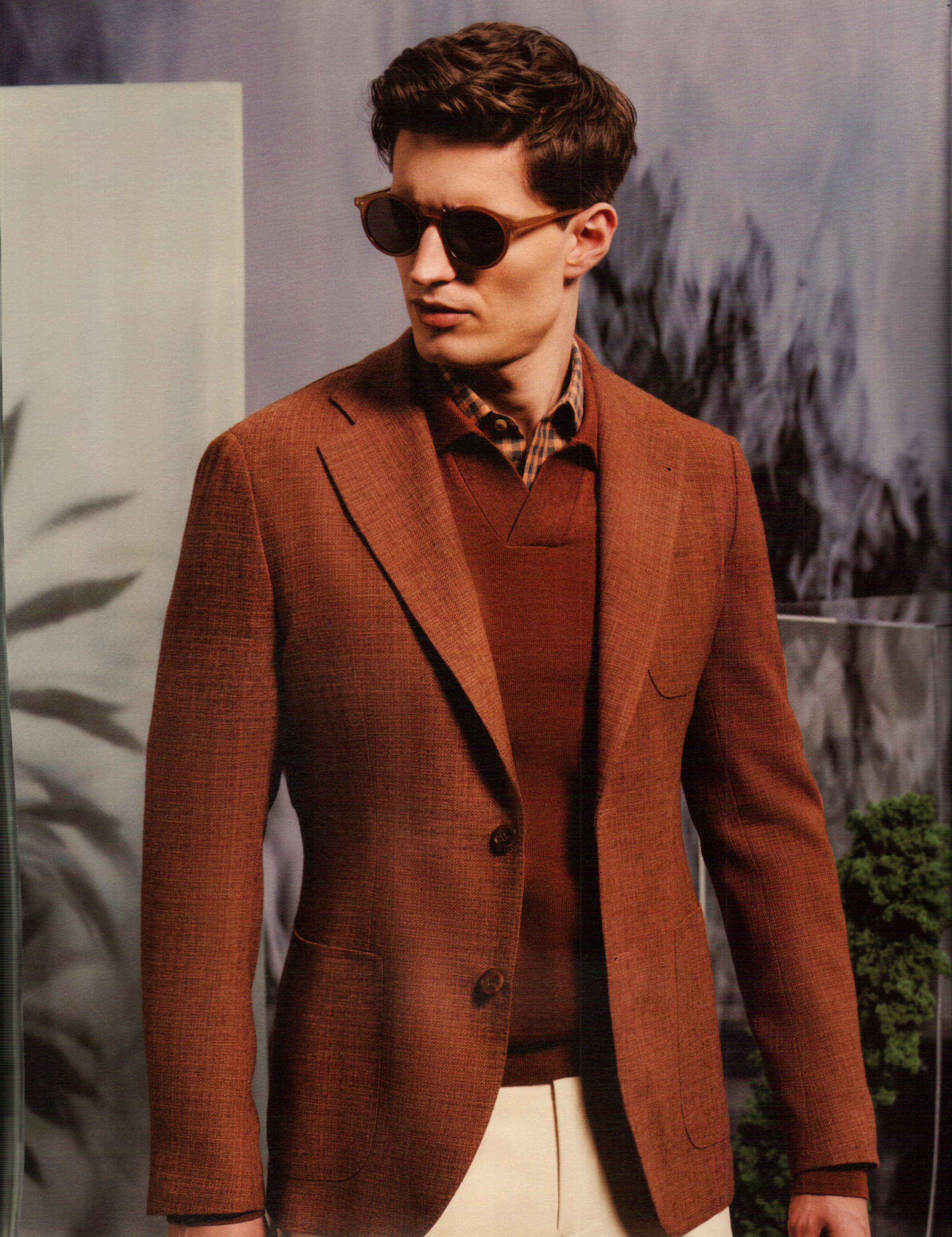 Handmade Rust Men's Classic Rust Solid Sport Jacket – Custom Men