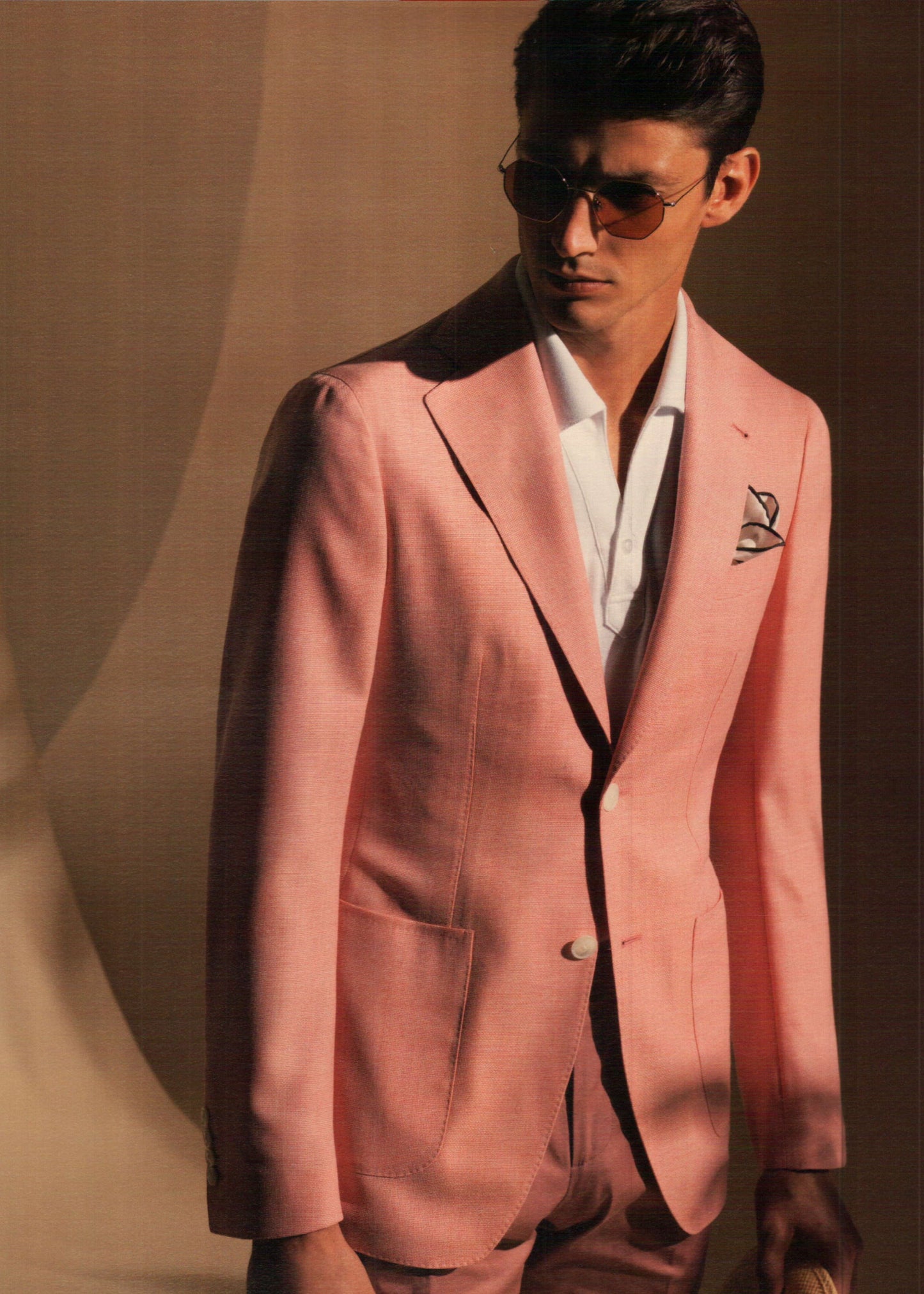 Pink Solid Sports Jacket