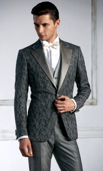 Classic Grey Patterned Tuxedo