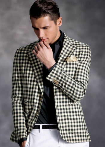 Black & White Checks Sports Jacket