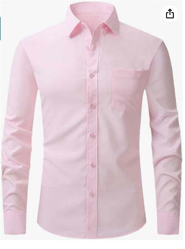 Light pink solid shirt