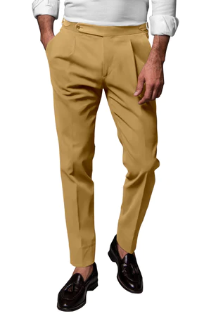 Custom Solid Tan Chinos